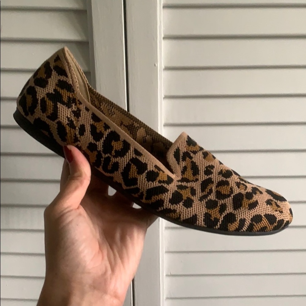 Steve Madden leopard knit loafer
